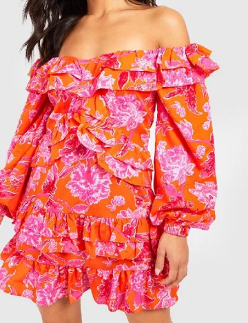 Rochie scurta Boohoo, floral print Floral print