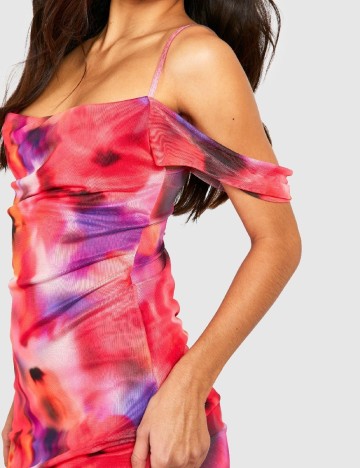 Rochie lunga Boohoo, mix culori