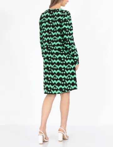 Rochie scurta Vero Moda, negru/verde Negru