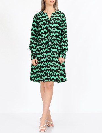 Rochie scurta Vero Moda, negru/verde