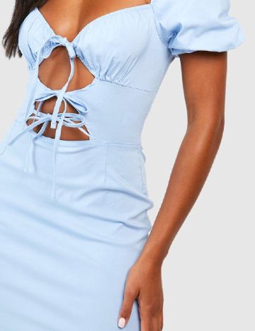 Rochie scurta Boohoo, bleu