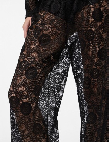 Pantaloni Pieces, negru