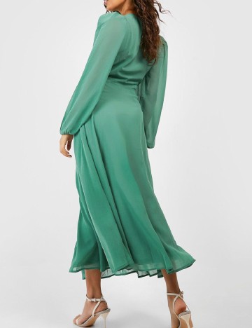 Rochie lunga Boohoo, verde