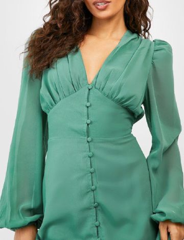 Rochie lunga Boohoo, verde