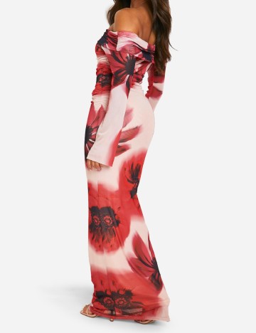 Rochie lunga Boohoo, floral