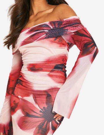 Rochie lunga Boohoo, floral