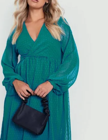 Rochie medie Boohoo Plus Size, turcoaz Verde