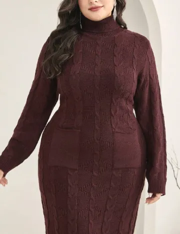 Rochie medie SHEIN CURVE, visiniu Rosu