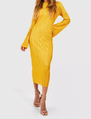 Rochie medie Boohoo, galben Galben