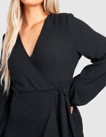 Rochie medie Boohoo Plus Size, negru