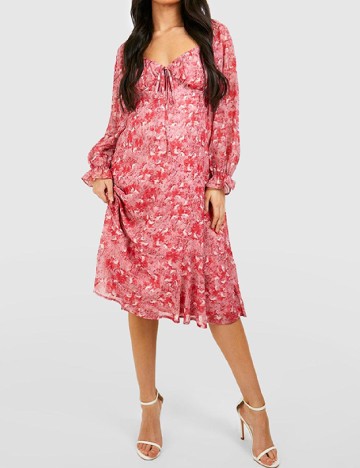 Rochie medie Boohoo maternity, roz