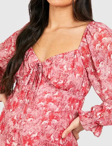 Rochie medie Boohoo maternity, roz Roz