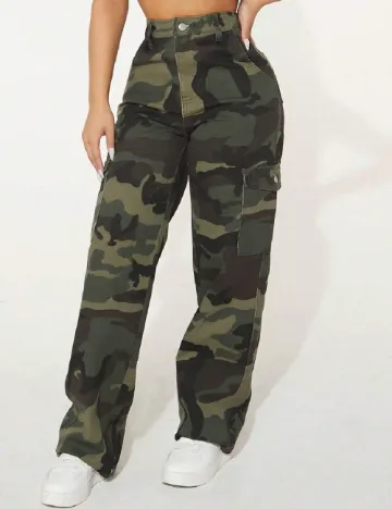 Blugi SHEIN, army Verde