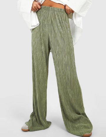 Pantaloni Boohoo, verde