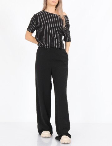 Pantaloni Pieces, negru