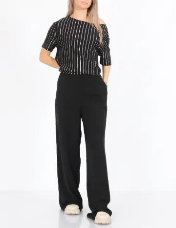 Pantaloni Pieces, negru Negru