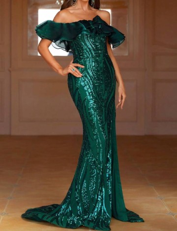 Rochie lunga SHEIN, verde