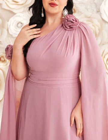 Rochie lunga SHEIN CURVE, roz