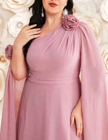 Rochie lunga SHEIN CURVE, roz Roz