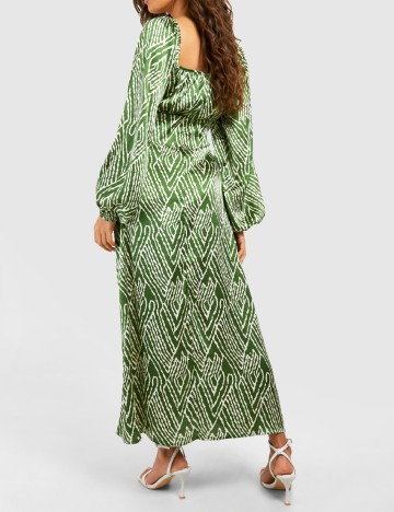 Rochie lunga Boohoo, verde