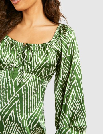 Rochie lunga Boohoo, verde