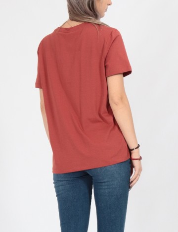 Tricou Vero Moda, roz pudra inchis