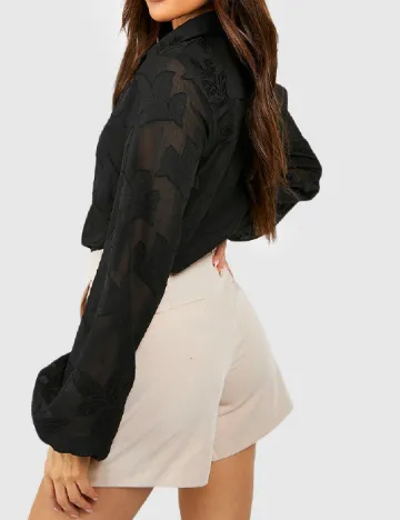 Camasa Boohoo, negru Negru