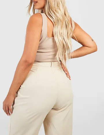 Corset Boohoo Plus Size, bej Crem