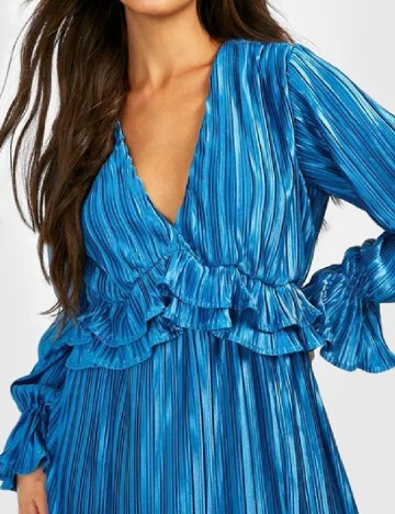 Rochie medie Boohoo, albastru