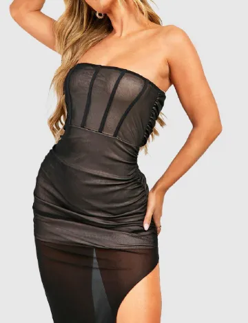 Rochie lunga Boohoo, negru Negru