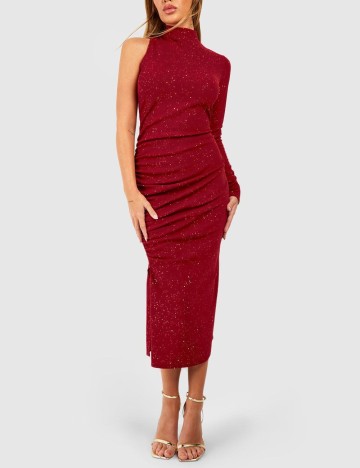 Rochie medie Boohoo, rosu