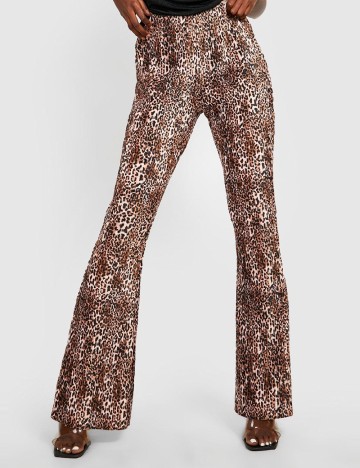 Pantaloni Boohoo, animal print