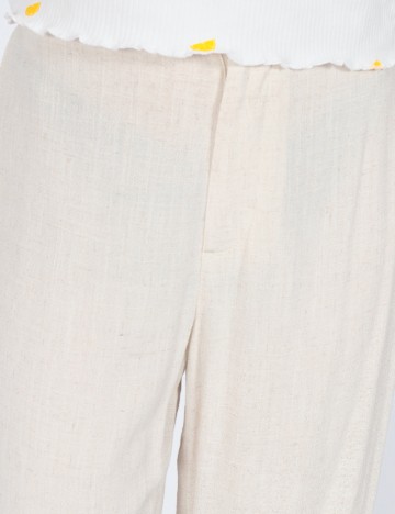 Pantaloni Only, crem