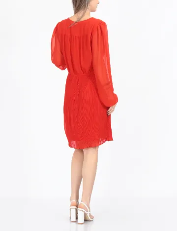 Rochie scurta Vero Moda, rosu Rosu