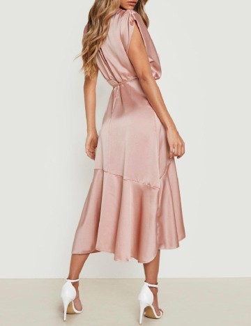 Rochie medie Boohoo, roz