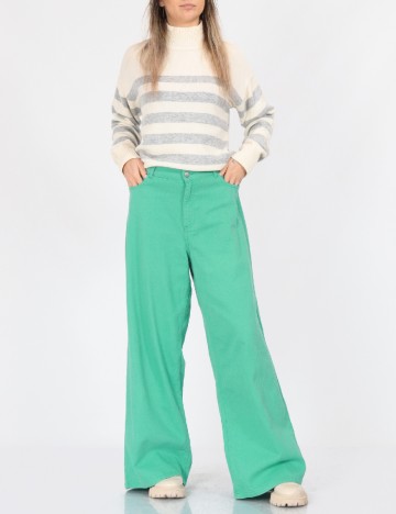 Pantaloni Jacqueline de Yong, verde