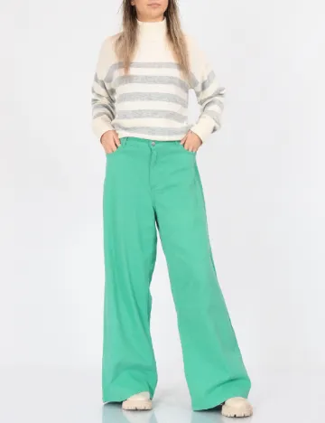 Pantaloni Jacqueline de Yong, verde Verde