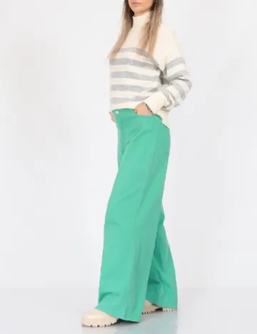 Pantaloni Jacqueline de Yong, verde Verde