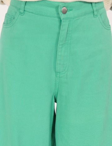 Pantaloni Jacqueline de Yong, verde