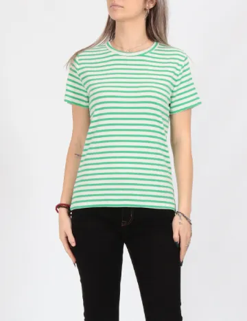 Tricou Jacqueline de Yong, verde/alb Verde