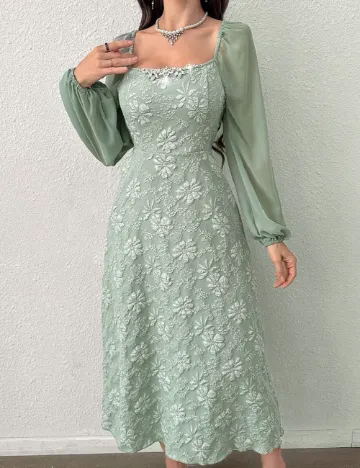 Rochie medie SHEIN, verde Verde