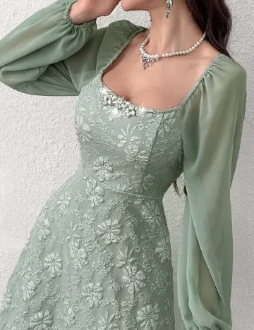 Rochie medie SHEIN, verde Verde