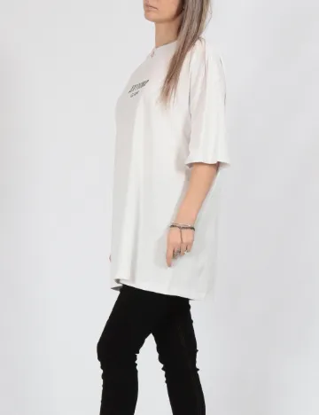 Tricou Oversize Only, alb Alb