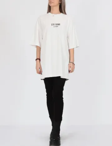 Tricou Oversize Only, alb Alb