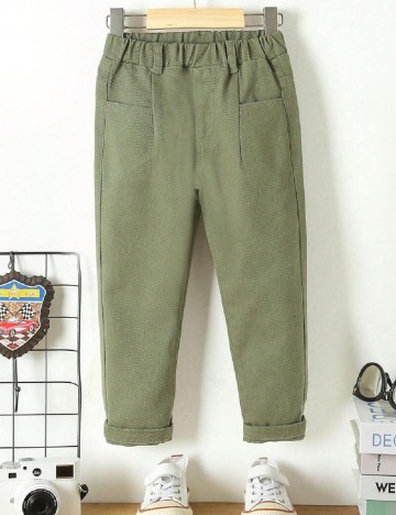 Pantaloni Shein Kids, verde