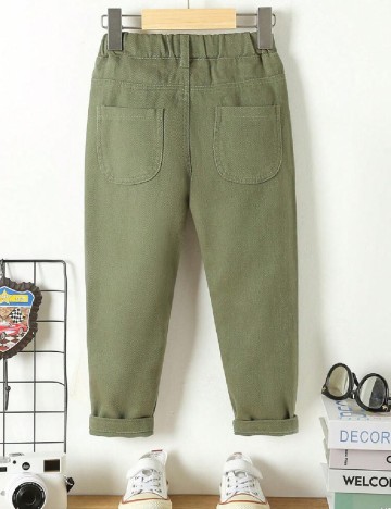 Pantaloni Shein Kids, verde