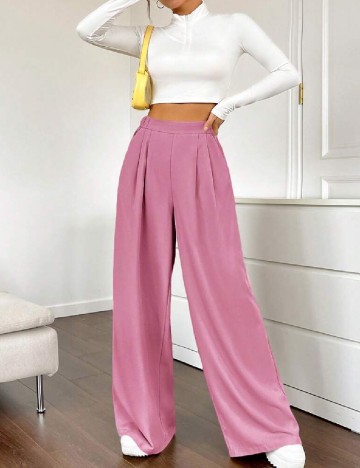 Pantaloni SHEIN, roz