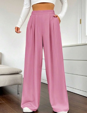 Pantaloni SHEIN, roz