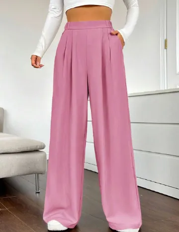 Pantaloni SHEIN, roz Roz