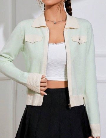 Cardigan SHEIN, verde